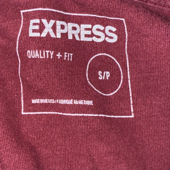 Express Burgundy Graphic Long Sleeve Shirt (Men’s Medium) - Picture 5 of 5